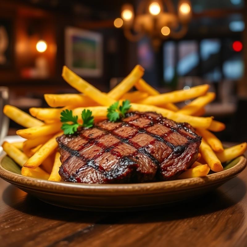 Steak haché frites maison